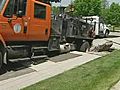 Pothole Patching Truck Ends Up In Sinkhole