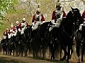 Household Cavalry practice for royal wedding in Hyde Park