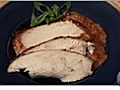 Roasted Turkey Breast with Raspberry Glaze