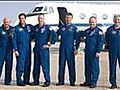 Astronauts Arrive at Kennedy Space Center