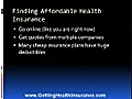 Affordable Health Insurance - How To Find It Online