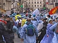 Des infirmiers anesthésistes ont bloqué les Champs-Elysées