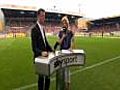 YouTube: Jessica Kastrop takes one on the head for SkySports