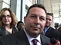 Attorney Jose Baez is questioned after Casey Anthony hearing