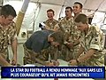 Beckham rend visite aux soldats britanniques en Afghanistan