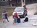 On Camera: Senior Mugged Outside Church