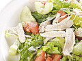 Poached Chicken Salad with Chopped Vegetables