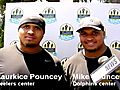 Maurkice and Mike Pouncey try their hands at golf