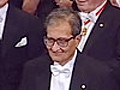 Amartya Sen receives his Economics Prize