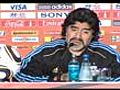 Tristeza de Maradona tras la derrota de Argentina