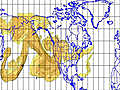 L&#039;évolution du nuage radioactif japonais