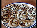 Palmiers - Savory Puff Pastry Appetizers With Mushrooms And Parmesan