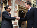 David Cameron and Asif Ali Zardari show united front