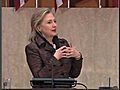 Clinton briefly touches on Middle East at HBCU address