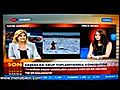 Melis Bilen is the guest in a program in TRT Tv