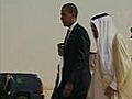 Obama Lands in Saudi Arabia