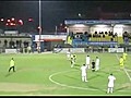 Player Stops Streaker,  Gets Red Card