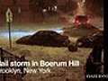 Watch: Raw footage of Brooklyn hail storm