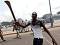 Ivory Coast women killed at protest march – video