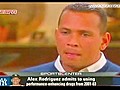 Alex Rodriguez Admits to Drugs