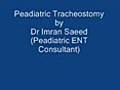 paediatric tracheostomy