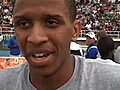 Boys track   Glenbard South’s Garret Payne talks after winning the 400