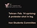 Iran &amp;#8212; Elderly Protester shot,Tehran Feb 14 2011