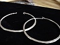 How to Make Hammered Hoop Earrings