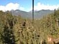 Tree top zip lining in Whistler