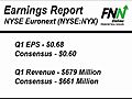 NYSE Euronext Beats Q1 Estimates,  Revenue Up 5% YoY