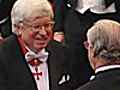 Gerhard Ertl receives his Nobel Peace Prize