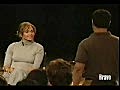 Jennifer Lopez dancing on the theatre