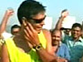 Milind Soman reaches Churchgate