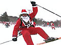 Santa skis!