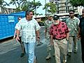 Governor Abercrombie Surveys Tsunami Damage