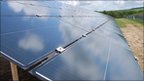 VIDEO: Solar panel farm powering up