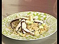 Salade de Farfalle,  poulet au vinaigre balsamique