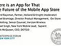 MITEF-NYC: The Future of the Mobile App Store