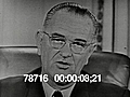 PRESIDENT JOHNSON ADDRESSES THE NATION ON THANKSGIVING - HD