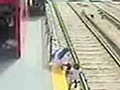Vidéo choc : une fillette passe sous un train