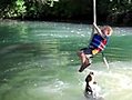 Dog Pulls Kid Off Rope Swing