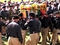 Pakistan buries officer killed by militants