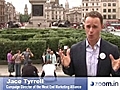 Giant pop-up maze on Trafalgar Square