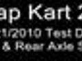 Cap Kart 2.0: 8/21/2010 Test Drive