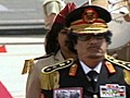 Gaddafi in der Bütt