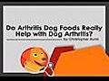 Do Arthritis Dog Foods Really Help Dog Arthritis