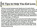 The Universal Weight Loss Diet - 15 Tips to Help You Eat Les