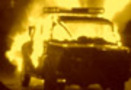 CJ reports taxi on fire, authorities arrive late