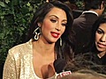 Kim and Kourtney Kardashian - QVC Pre-Oscar Party