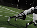 Corner tackles running back